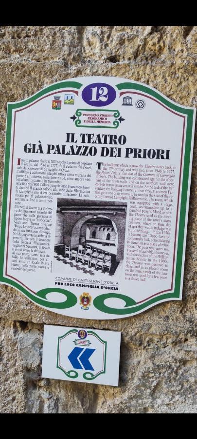 La Casa Del Teatro Apartman Campiglia dʼOrcia Kültér fotó